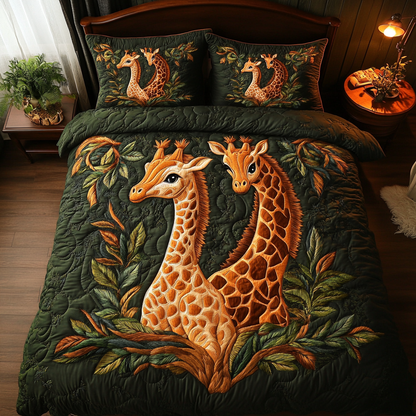 Savanna Grace 3-Piece Quilted Bedding Set