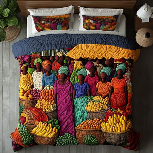Savanna Stalls 3-Piece Quilted Bedding Set