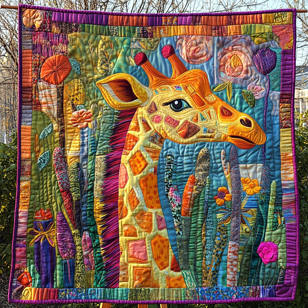 Savanna Stroll Quilted Blanket