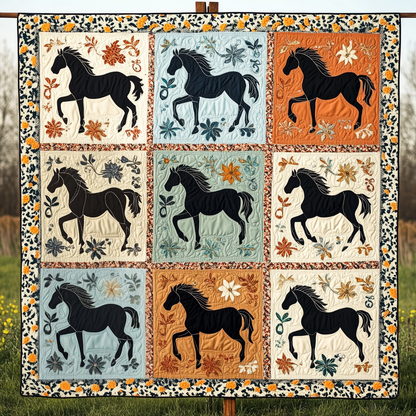 Savannah Stallion Quilted Blanket