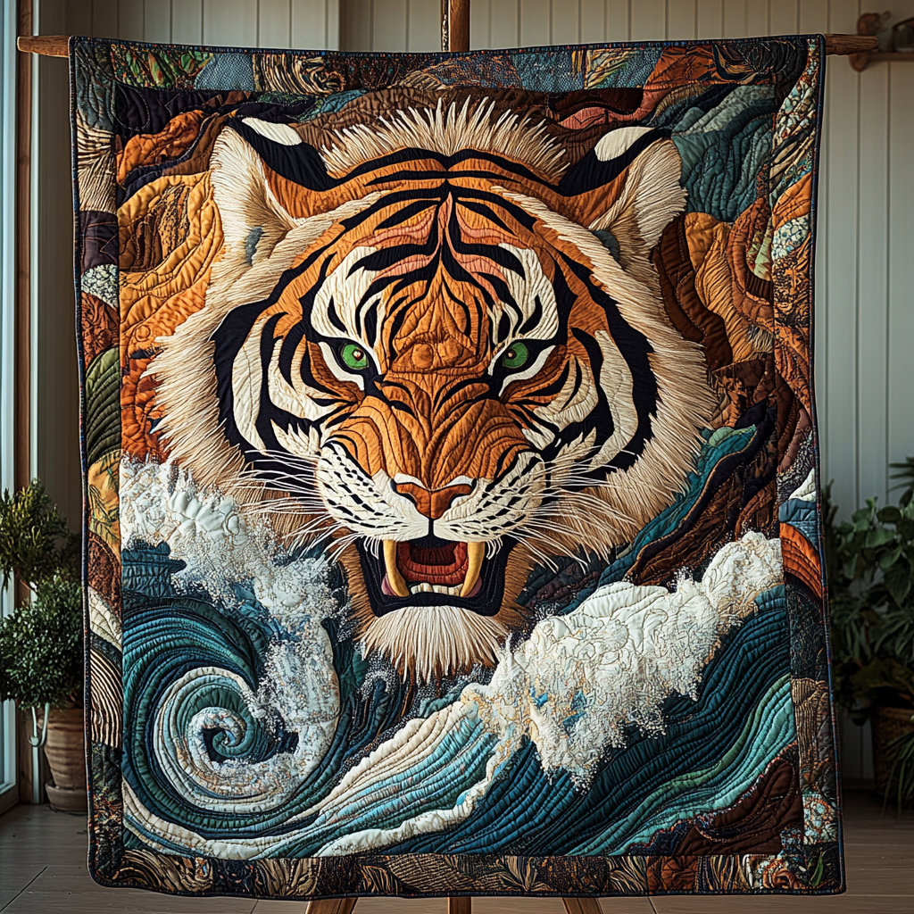 Savannah Stripes Quilted Blanket