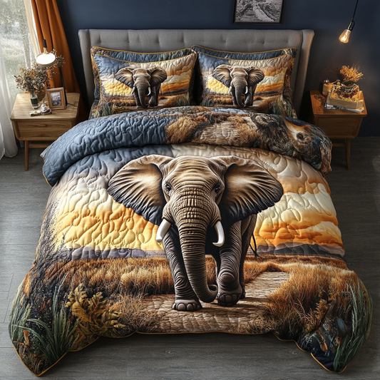 Savannah Stroll 3-Piece Quilted Bedding Set
