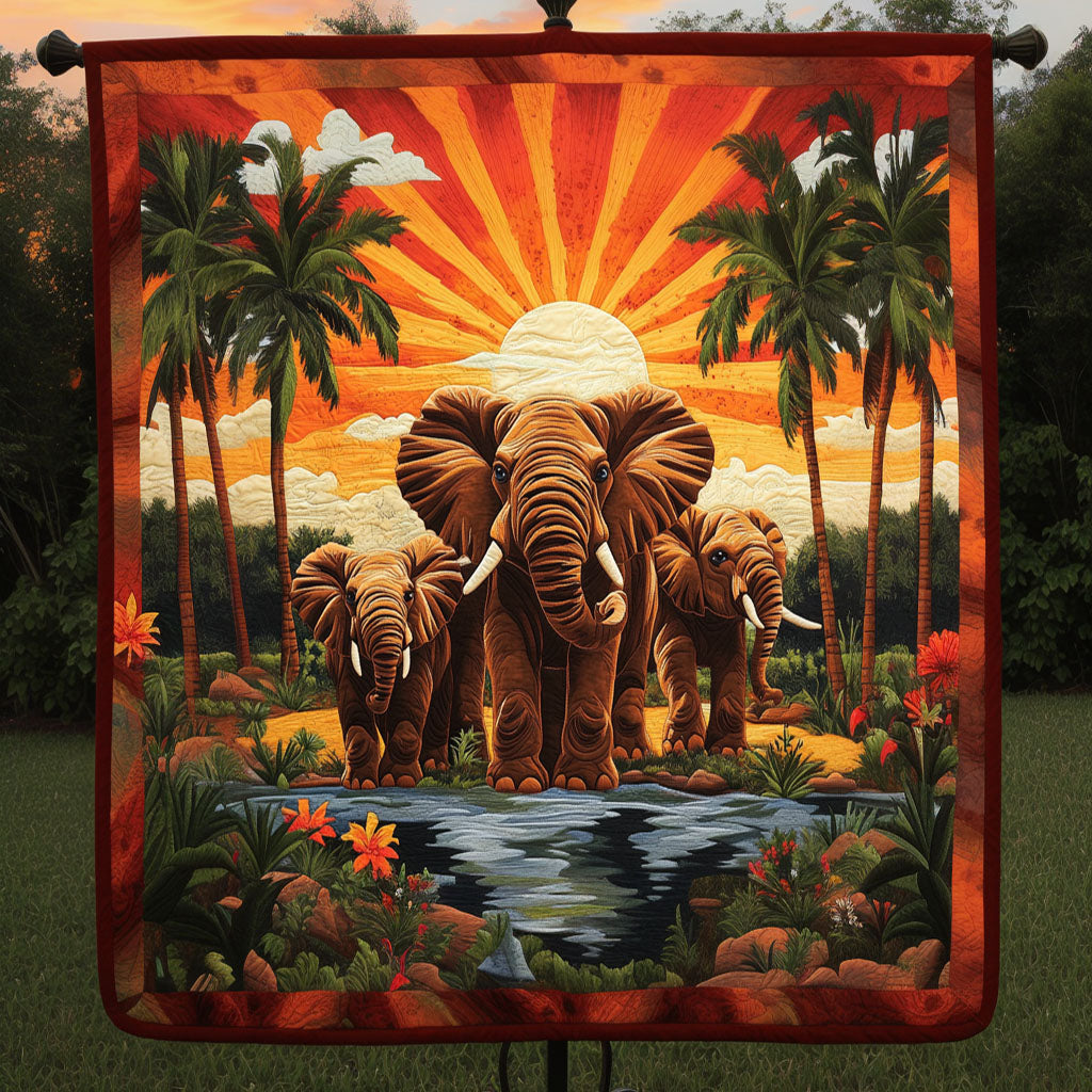 Savannah Sunrise Quilted Blanket