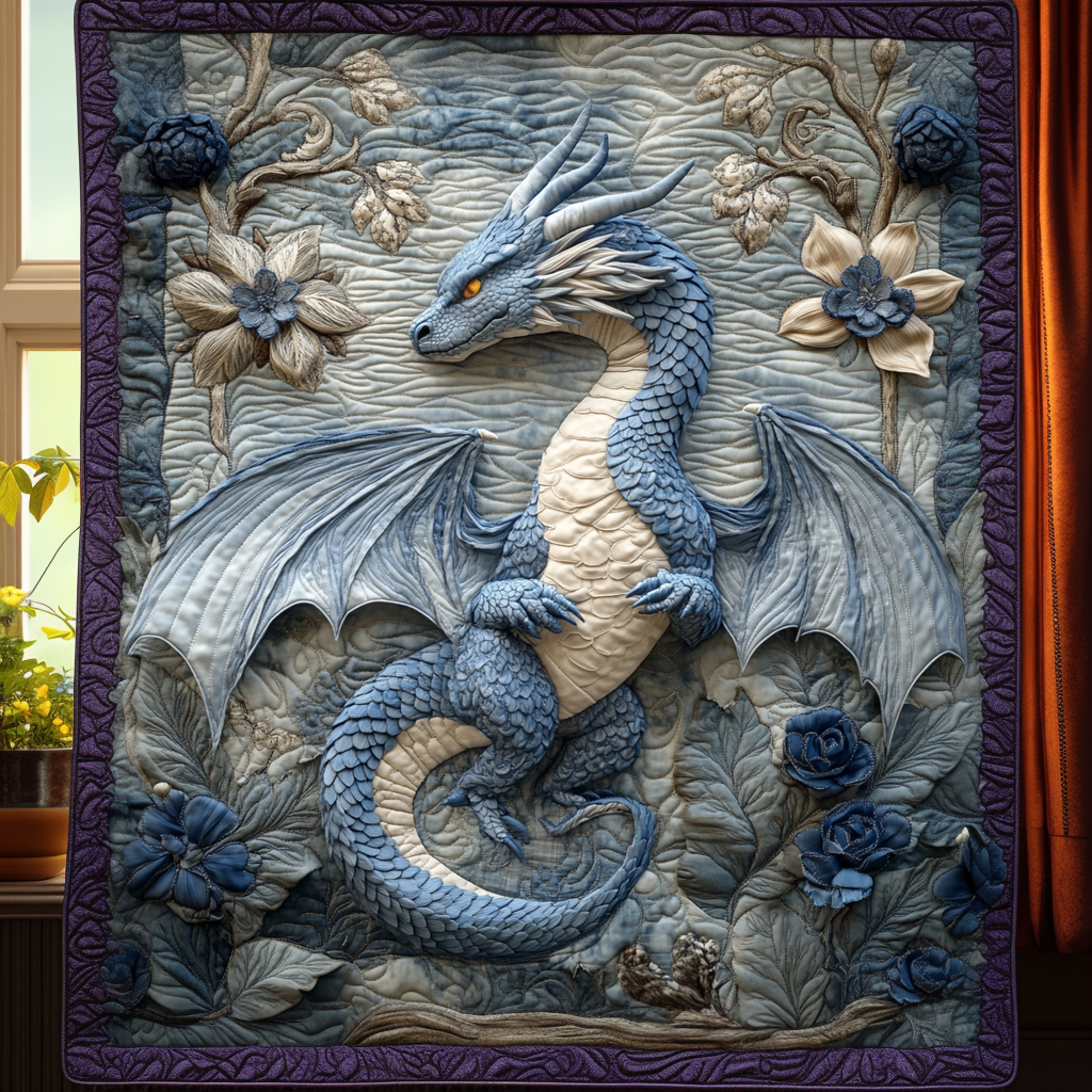 Scaled Elegance Quilted Blanket