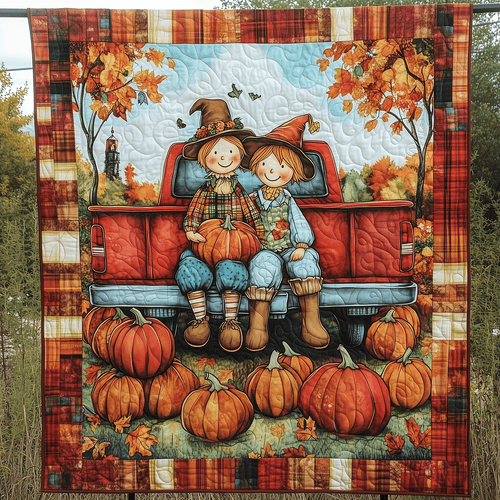 Scarecrow Secrets Quilted Blanket