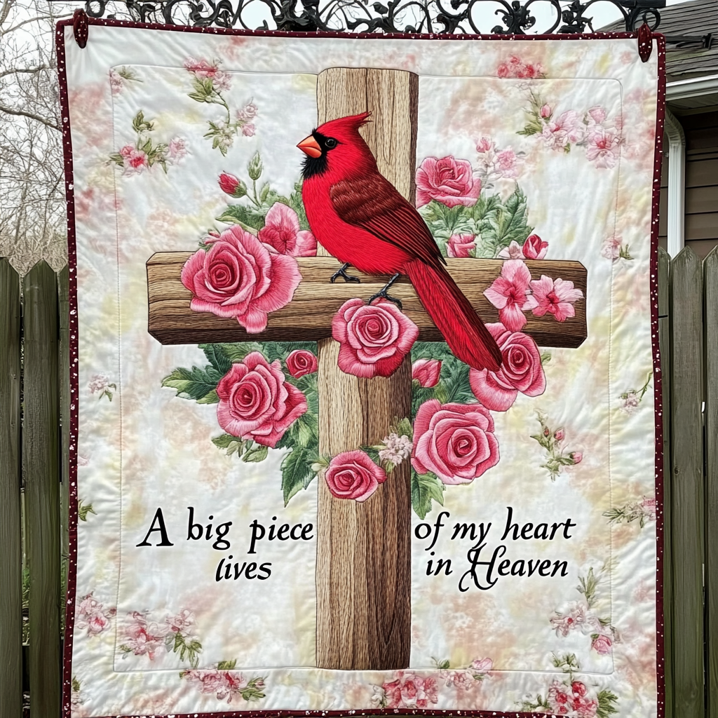 Scarlet Spirit Quilted Blanket