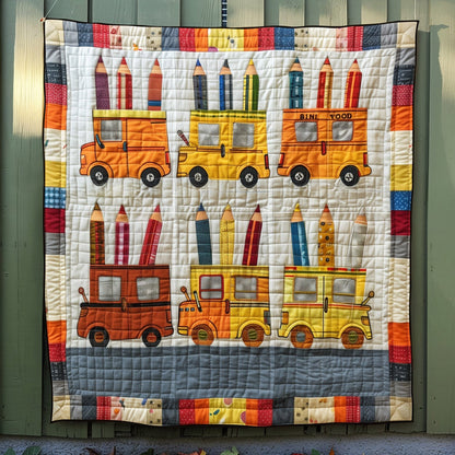 Schoolyard Fun Quilted Blanket