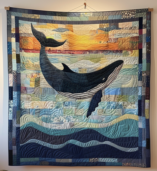 Sea Giant's Journey Quilted Blanket