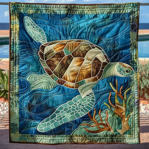 Sea Wanderer Quilted Blanket