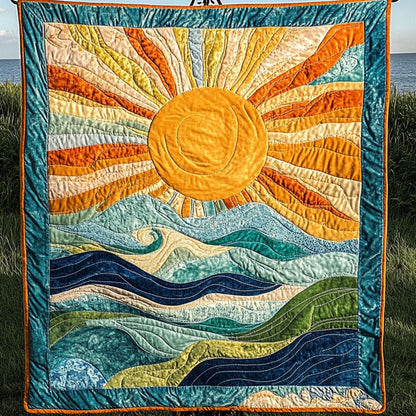Sea Breeze Quilted Blanket