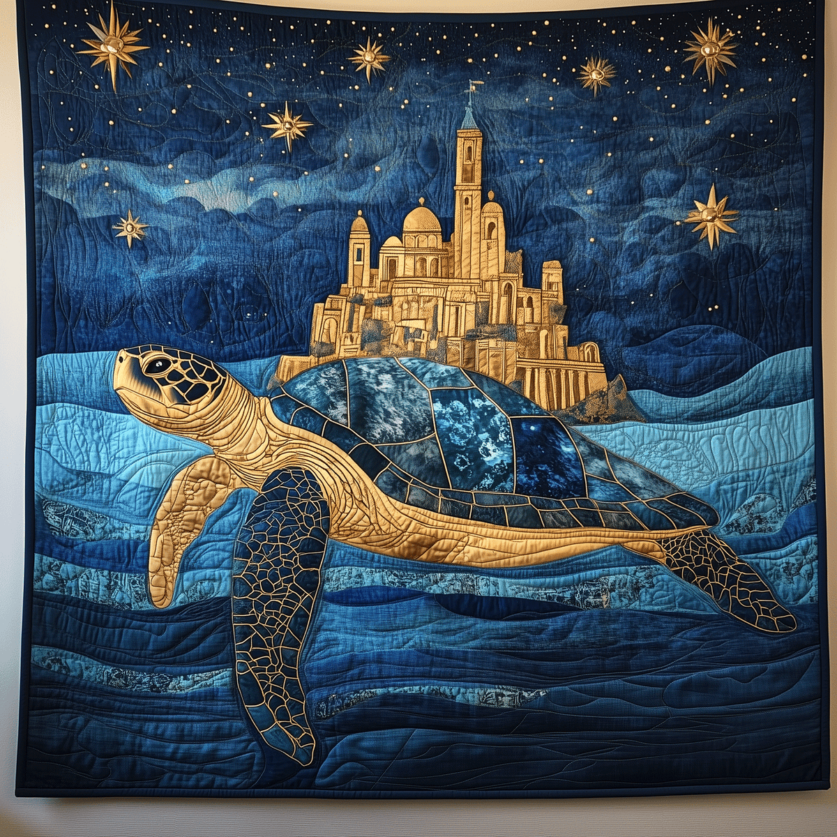 Sea Turtle Sanctuary Quilted Blanket