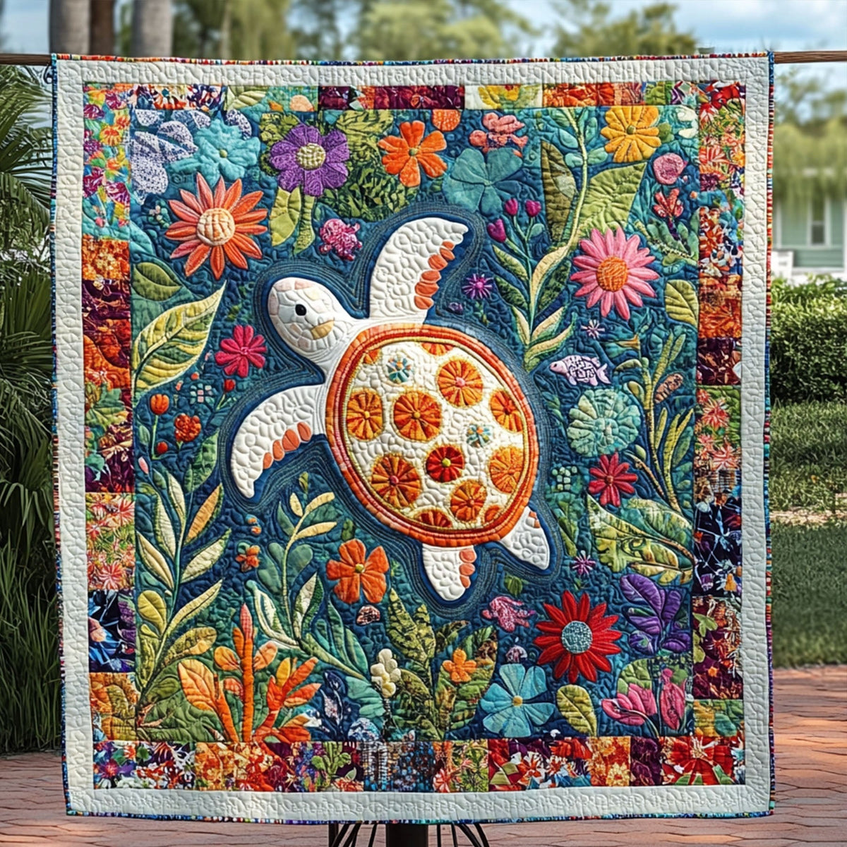 Seafoam Dreams Quilted Blanket