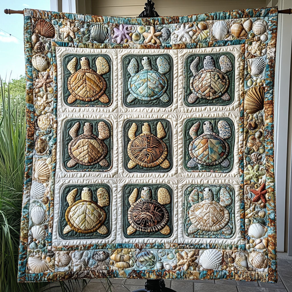 Seagrass Spirit Quilted Blanket