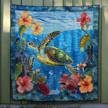 Seascape Symphony Quilted Blanket