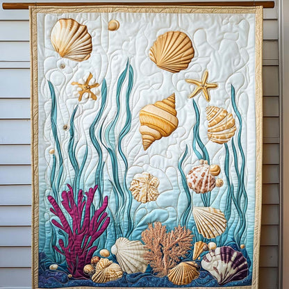 Seashell Dreams Quilted Blanket