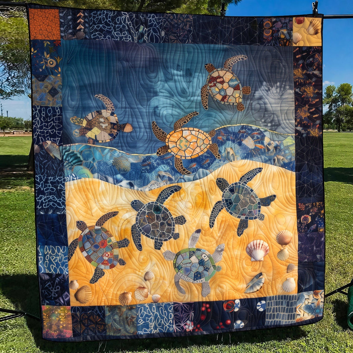 Seaside Journey Quilted Blanket