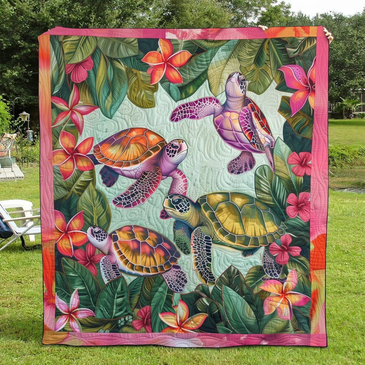 Seaside Sanctuary Quilted Blanket