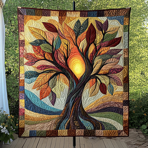 Seasons Bloom Quilted Blanket