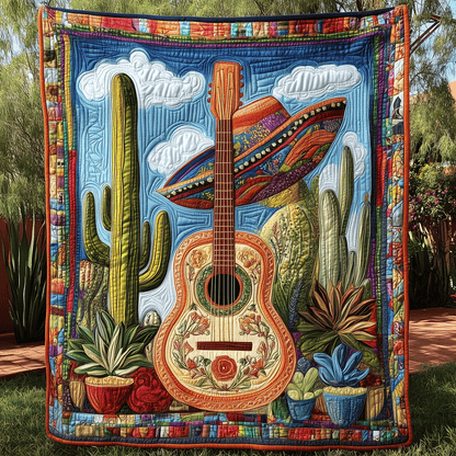 Serenade of Strings Quilted Blanket