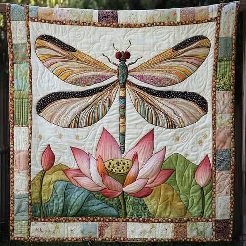 Serene Petals Quilted Blanket