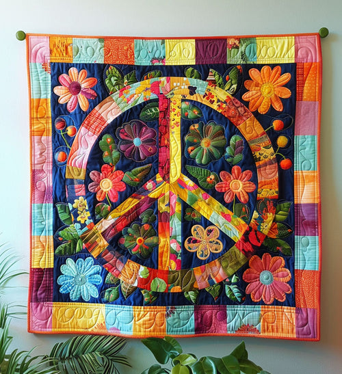 Serenity Blooms Quilted Blanket