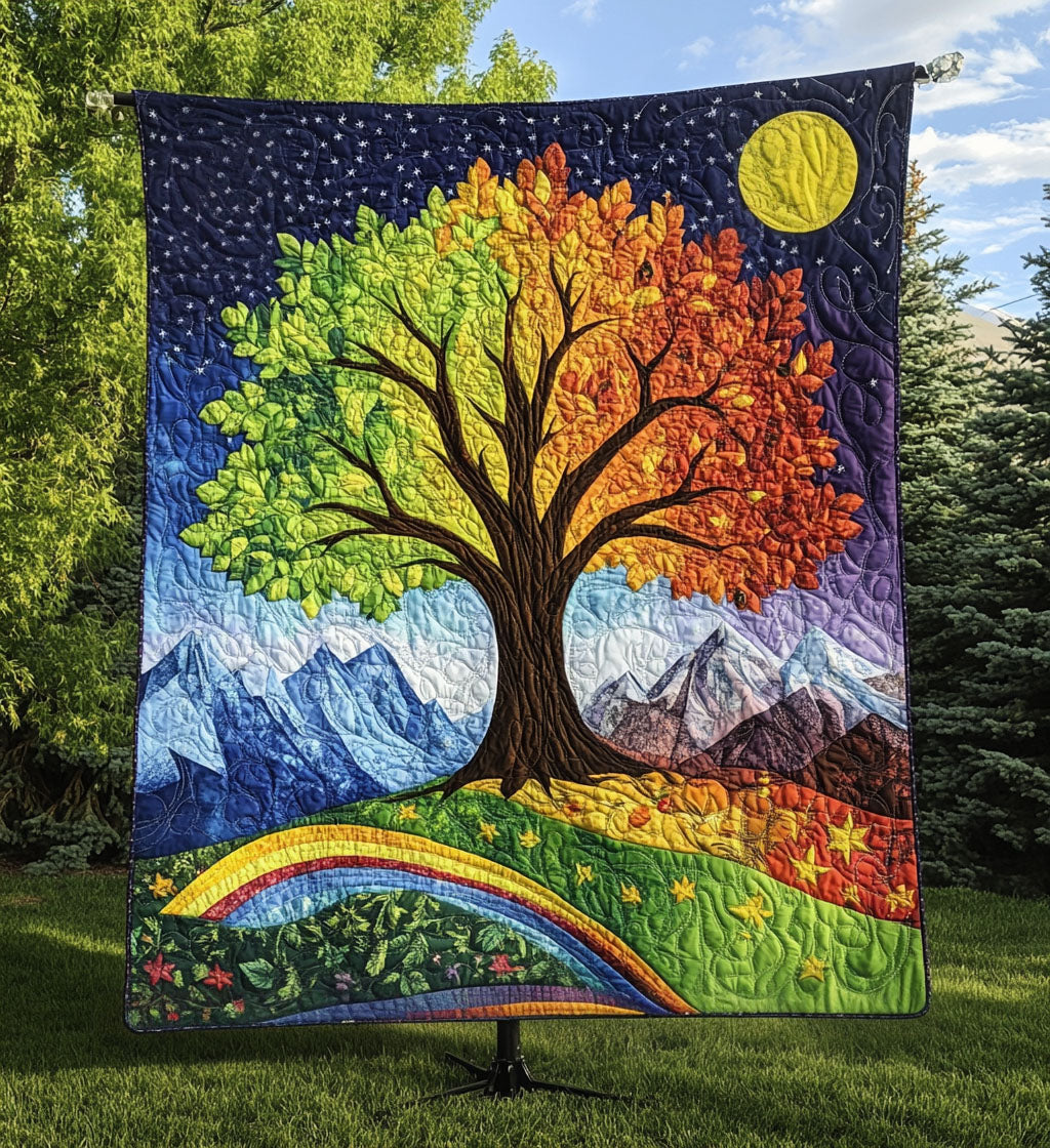 Serenity Sapling Quilted Blanket