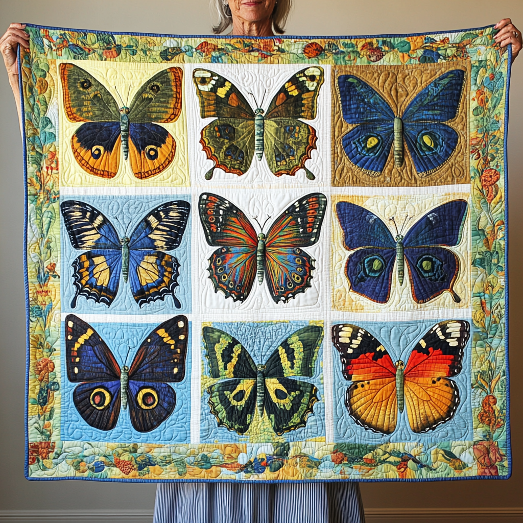 Serenity Wings Quilted Blanket