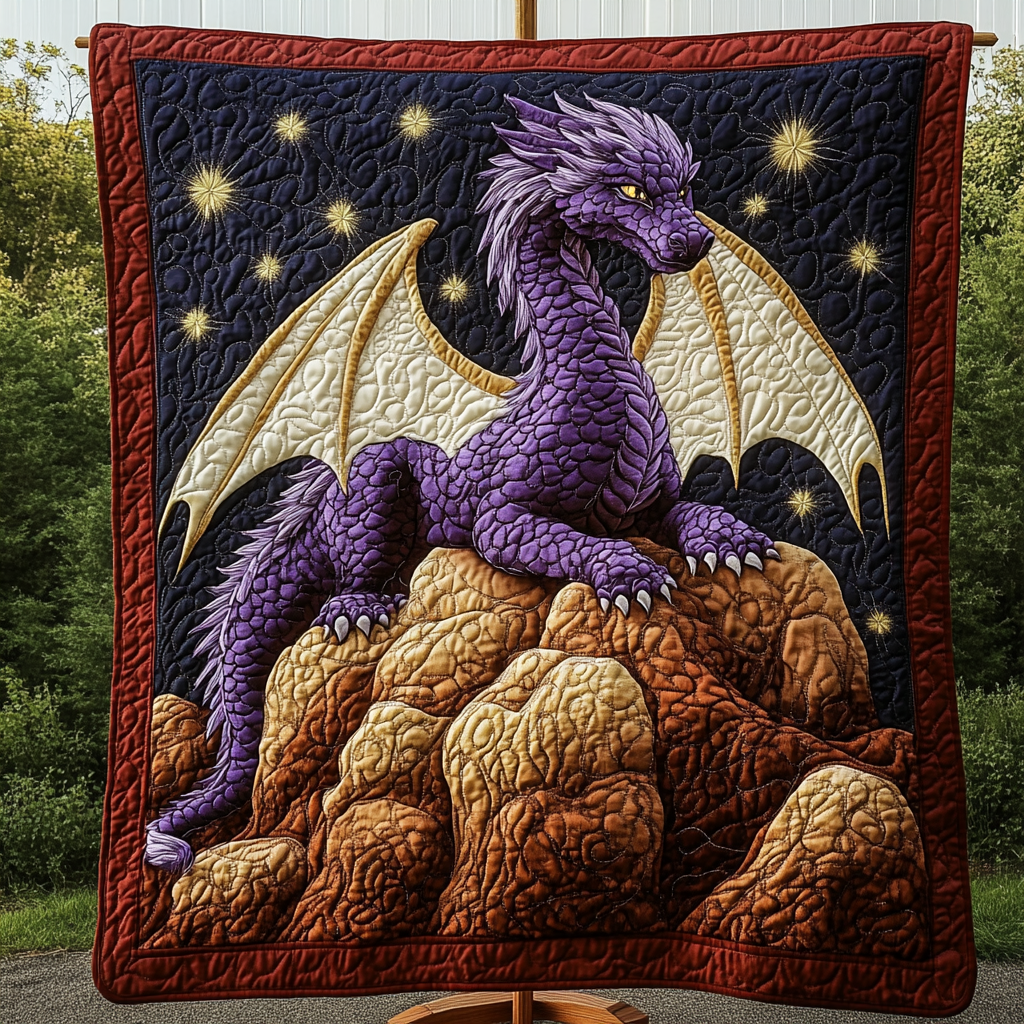 Serpent Sky Quilted Blanket