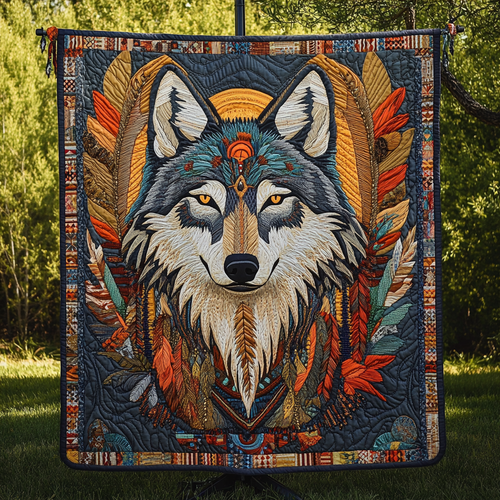 Shadow Hunter Quilted Blanket