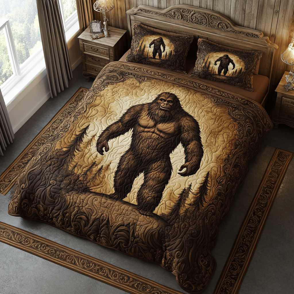 Shadowed Woods 3-Piece Quilted Bedding Set