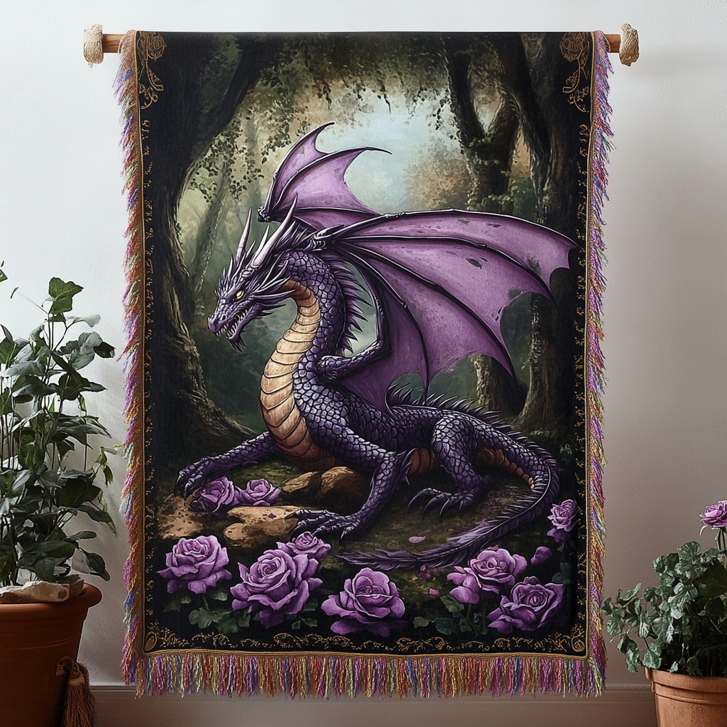 Shadowfang Woven Throw Blanket
