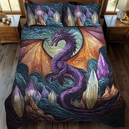 Shadowflame 3-Piece Quilted Bedding Set