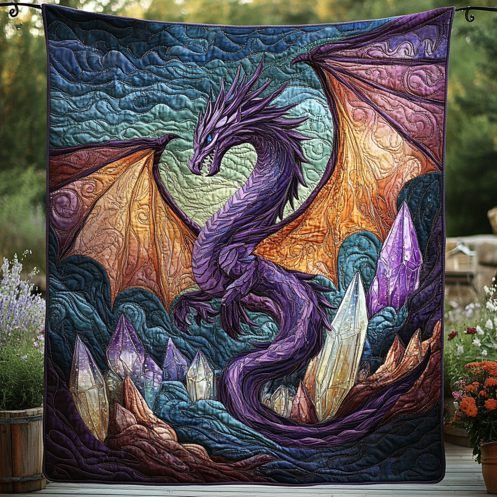 Shadowflame Quilted Blanket