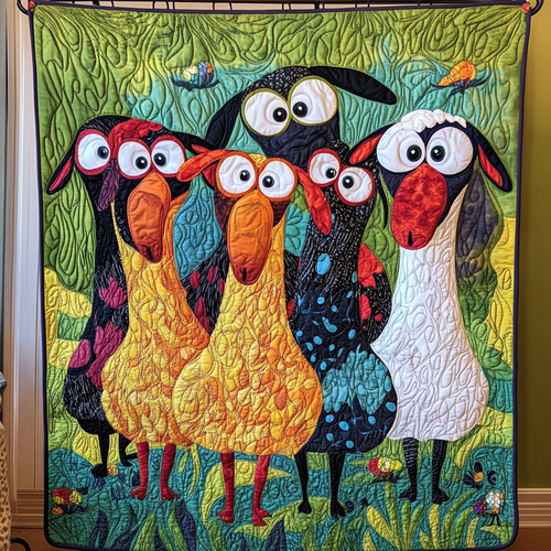 Sheep Gang Quilted Blanket
