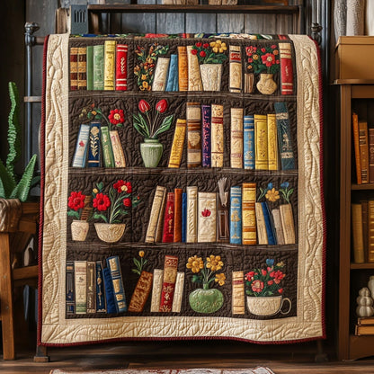 Shelf of Serenity Quilted Blanket