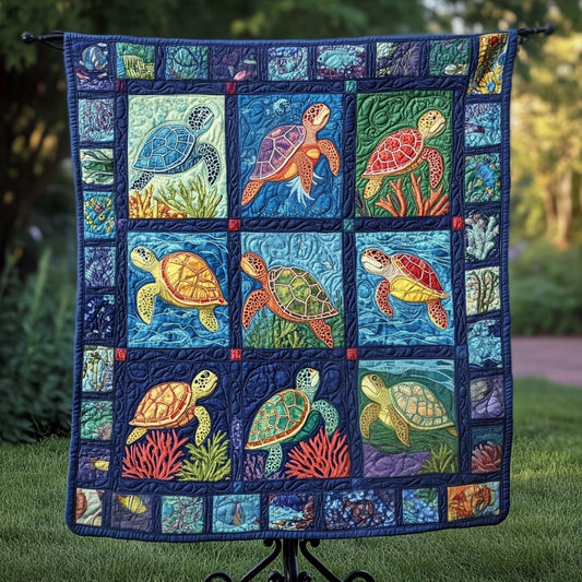 Shell Haven Quilted Blanket