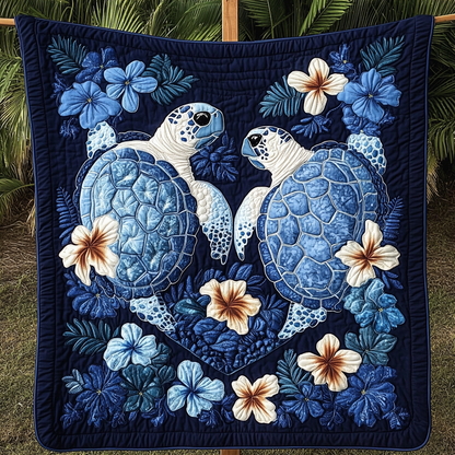 Shell Mosaic Quilted Blanket