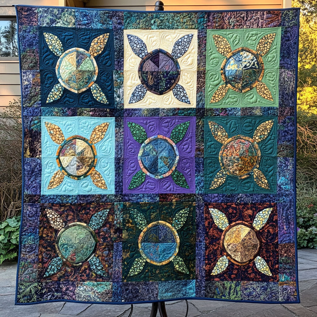 Shelled Serenity Quilted Blanket