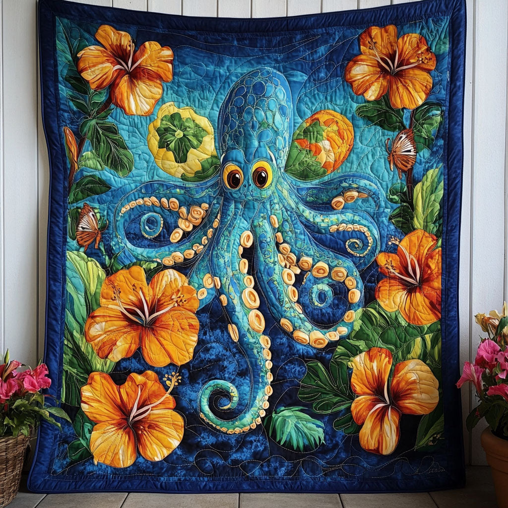 Silent Curls Quilted Blanket