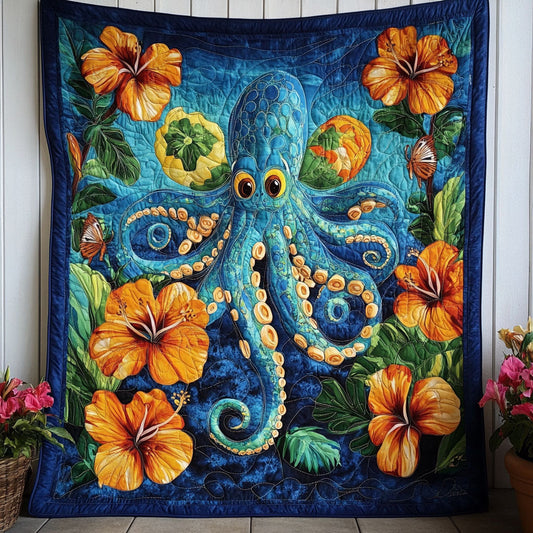 Silent Curls Quilted Blanket
