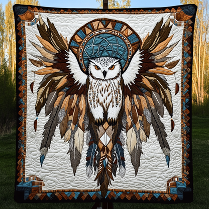 Silent Sentinel Quilted Blanket