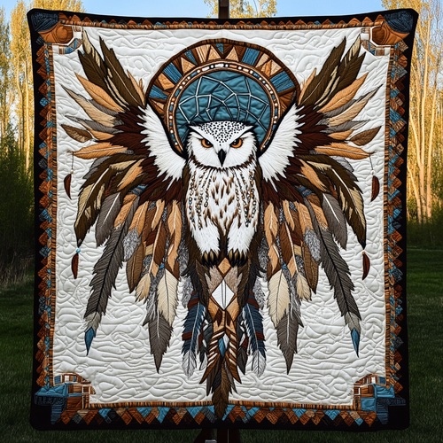 Silent Sentinel Quilted Blanket