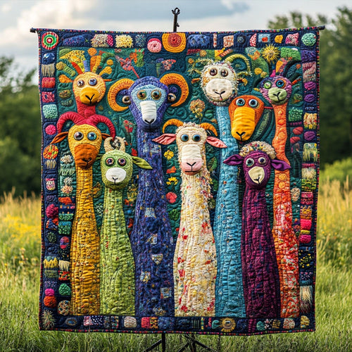 Silly Stablemates Quilted Blanket