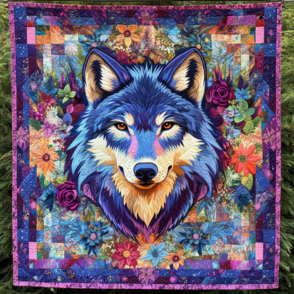 Silver Prowl Quilted Blanket