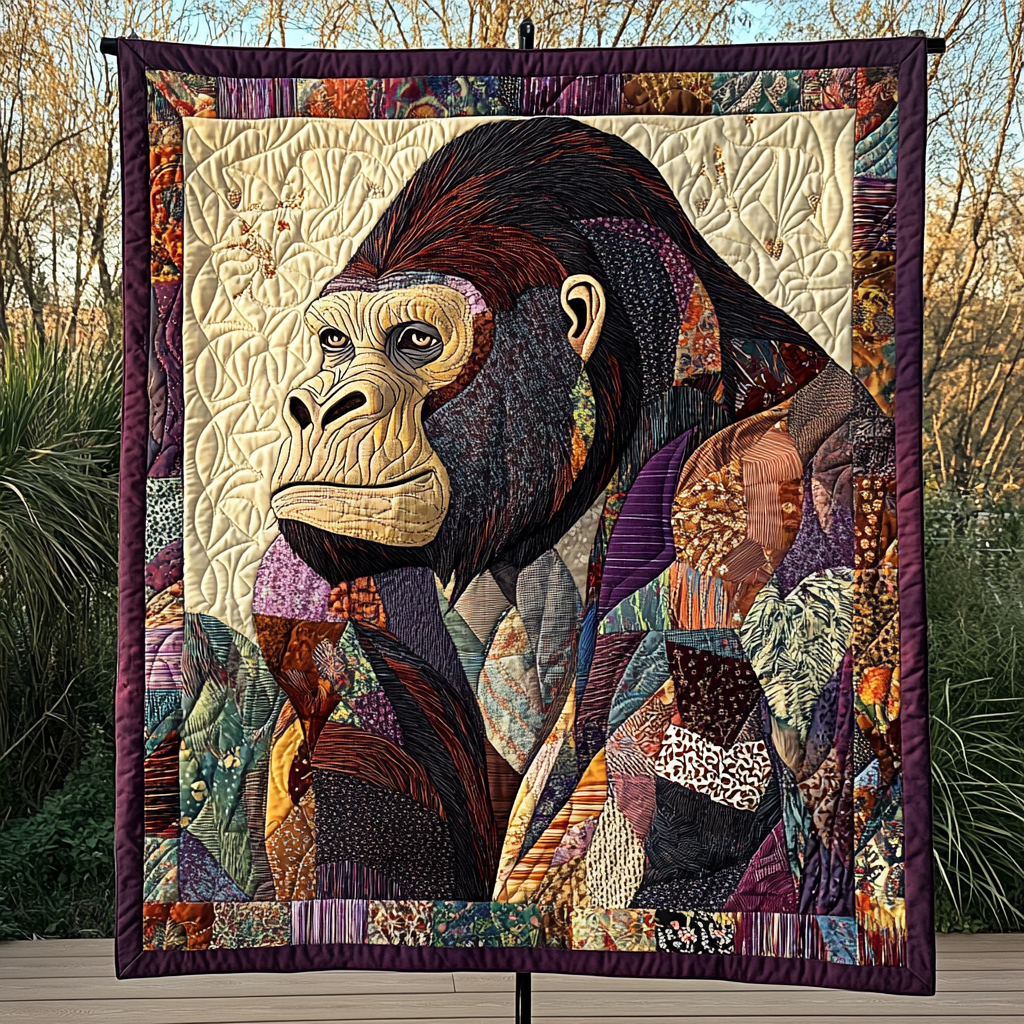 Silverback Strength Quilted Blanket