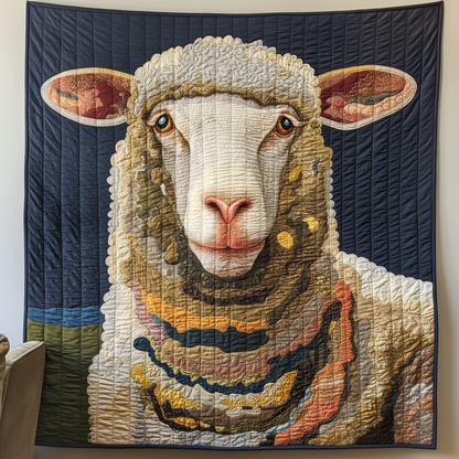 Single Sheep Serenity Quilted Blanket