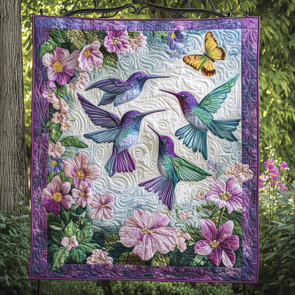 Sky Gem Quilted Blanket