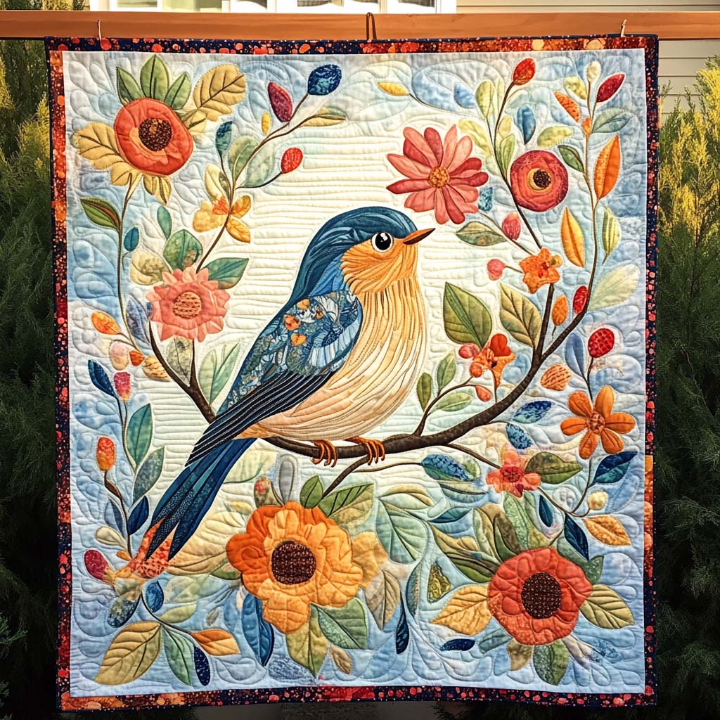 Sky Song Quilted Blanket