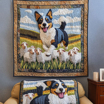 Skyline Cattle Guard Quilted Blanket
