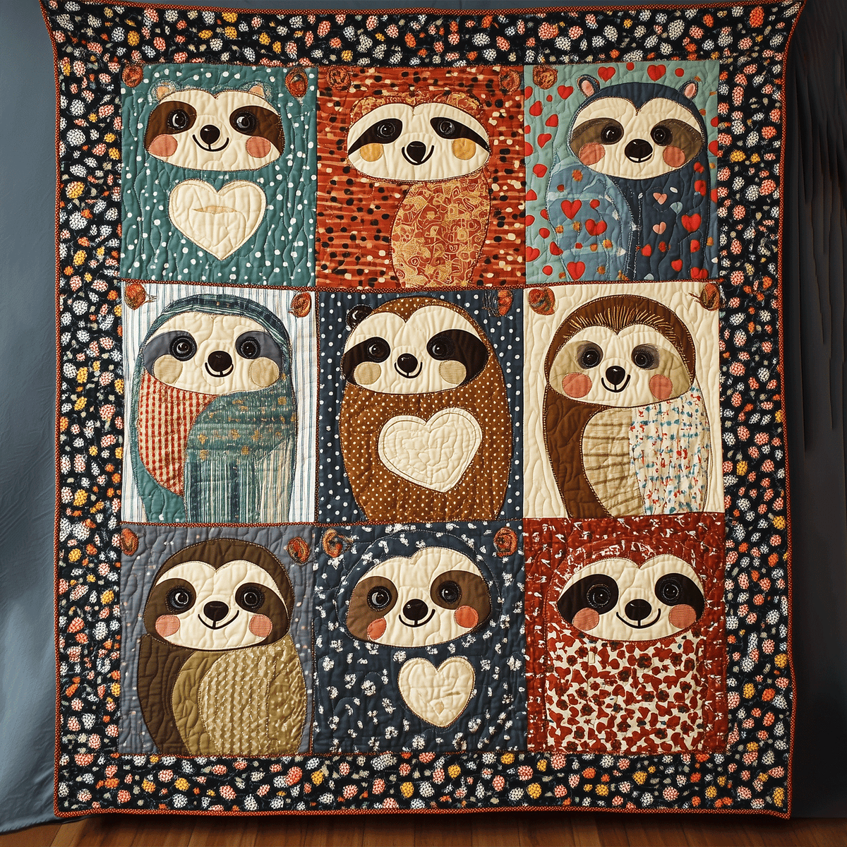 Sloth Comfort Quilted Blanket